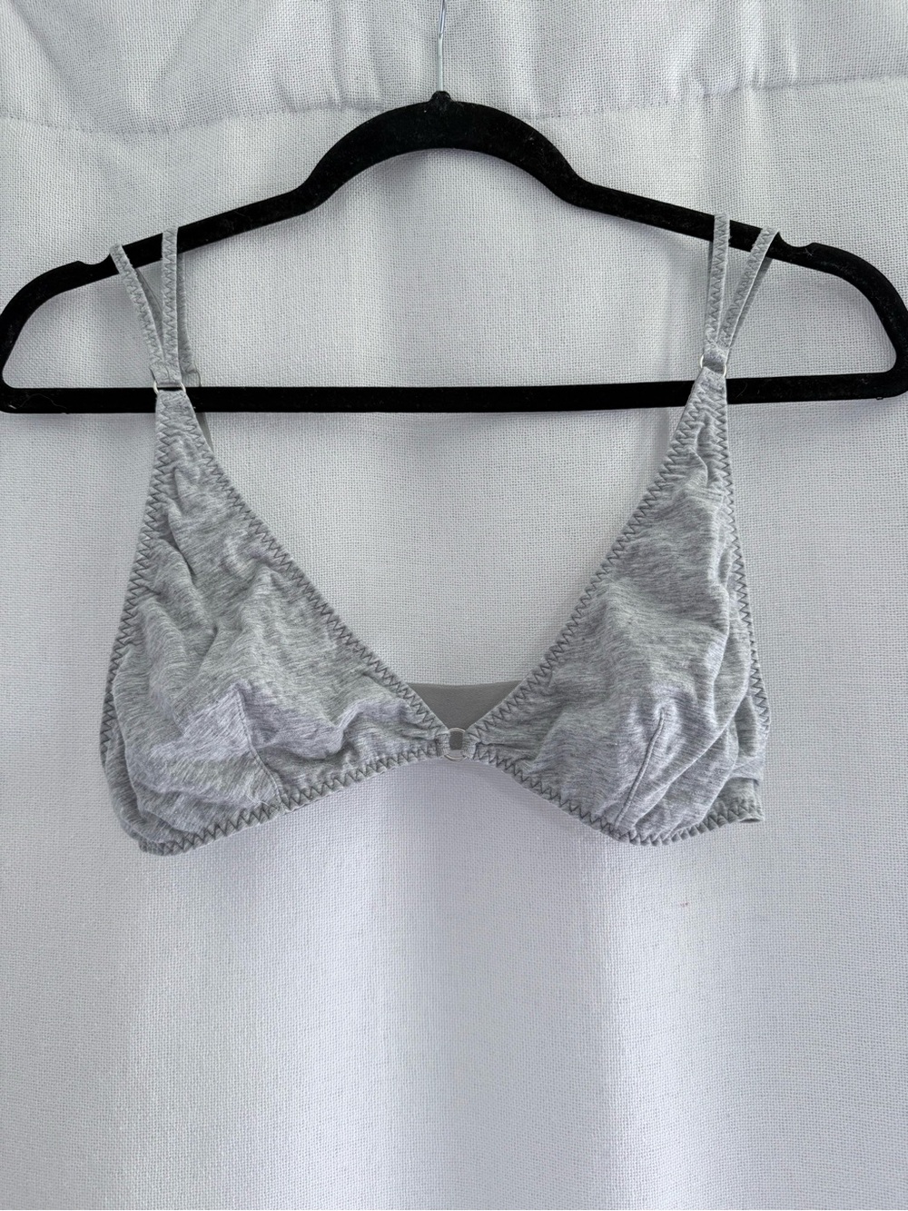 Women's Gray Triangle Bralette - Unbranded